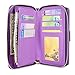for Samsung Galaxy Note 4 Case - Cellularvilla Pu Leather flip Wallet Bag Pouch Case with Credit Card Slots Pockets Cover for Samsung Galaxy Note 4 SM-N910S / SM-N910C (Purple)