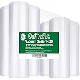 O2frepak 6Pack 8"x20'(3Rolls) and 11"x20' (3Rolls) Rolls Vacuum Sealer Bags Rolls with BPA Free,Heavy Duty Vacuum Sealer Stor