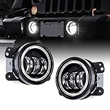 2pc 4" Osram LED Fog Lights Replacement for Jeep