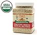 Pride Of India - Natural White Royal Quinoa - 100% Bolivian Superior Grade Protein Rich Whole Grain, 1.25 Pound Jar