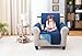 Deluxe Reversible Chair Slipcover Recliner Furniture Protector, Seat Sofa, Loveseat, Couch Quilted, Anti-Slip 2 Inch Strap, Machine Washable, Slip Cover Throw for Pets Dogs Cats Kids - Blue/Light Blue