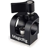 MAGICRIG Single Hole 15mm Rod Clamp for ARRI-Type Accessory Mount on Camera Handle/Cage/Plate for Rod Extension DSLR Camera Rig