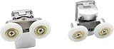 KEABATH Solid Zinc Alloy 23mm Shower Glass Door Rollers Twin Wheels 4 Pack view 2