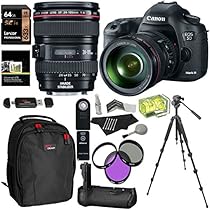 Canon EOS 5D Mark III 22.3 MP Full Frame CMOS Digital SLR Camera EF 24-105mm f/4 L IS USM Lens Kit + Tripod + Ritz Gear USB Reader Writer + Accessory Bundle