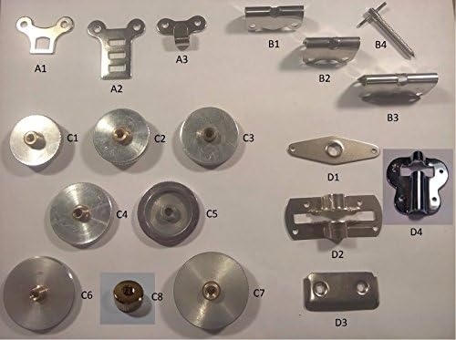 NEW Accordion Bass Strap Hardware Wheel, T-Screw, Bracket, Hook Assorted Pieces(A1 Female Hook)