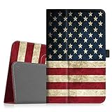 Sprint Slate 8 Tablet Case - Fintie [Slim Fit] Premium PU Leather Standing Folio Cover with Stylus Holder for Sprint Slate 8 Inch (AQT80) 4G LTE Tablet, US Flag