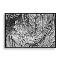Framed Canvas Wall Art Rock and Corridor Canvas Prints Home Artwork Decoration for Living Room,Bedroom - 16x24 inches