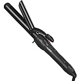 LURA 1¼ Inch Large Barrel Curling Iron with Ceramic Tourmaline Barrel, Dual Voltage Hair Curler with 2 Heat Settings (320°F–410°F), Fast Heating Curling Wand for All Hair Types