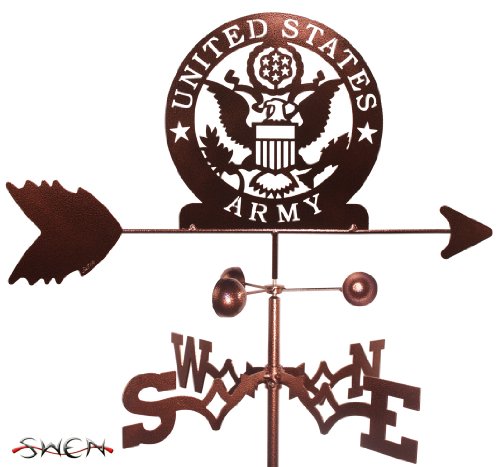 ARMED SERVICES US ARMY MILITARY GARDEN Stake Weathervane ~NEW~