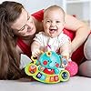 Baby Musical Elephant Toys, Toddlers Piano Keyboard Toy with Lights & Sound Music Activity Center Educational Learning…