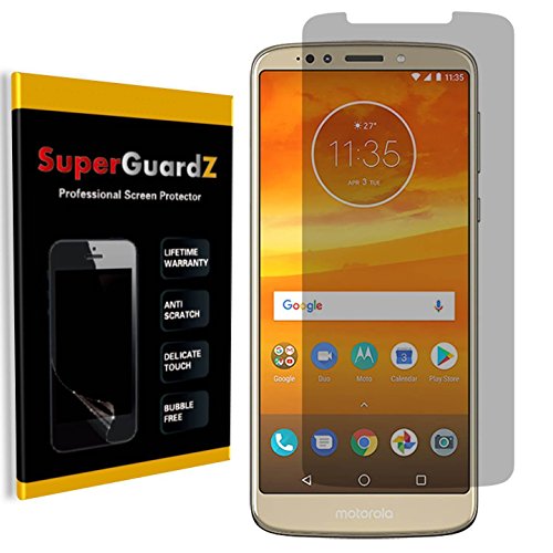 Motorola Moto E5 Plus/Moto E5 Supra Screen Protector [Privacy Anti-Spy], SuperGuardZ, Anti-Glare, Anti-Scratch, Anti-Bubble [Lifetime Replacement]