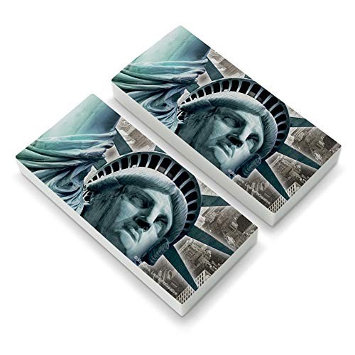 Statue of Liberty New York City Eraser Set of 2