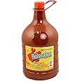 Valentina Mexican Hot Chile Sauce Spices Mix Picante Salsa Seasoning Salt Made From Chili Peppers Perfect For Chips Fast Foods Lunch Snacks 4 Liters ( 1.1 Gallon )