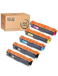 Voshy TN221 TN225 - Cartucho de tóner de repuesto para Brother TN-221 TN-225, compatible con Brother HL-3170CDW MFC-9130CW MFC-9340CDW MFC-9330CDW HL-3140CW HL-3180CDW Toner, 5 unidades (2BK, 1C, 1M, 1Y)