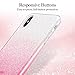 ESR Makeup Glitter Case for iPhone Xs/iPhone X, Glitter Sparkle Bling Cover [Three Layer] for iPhone 5.8 inch (2017 & 2018 Release)(Ombre Ruby)