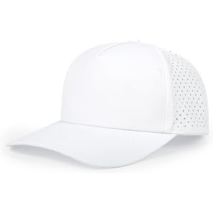 Quick Dry Baseball Cap Waterproof Snapback Trucker Golf Hat for Men Women | 5 Panel Mesh Sun and Rain Protection Performance