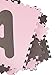 Tadpoles cpmsev529 ABC Floor Mat, Pink/Brown, 36 sq ft