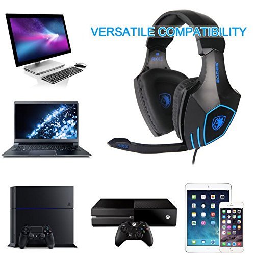 SADES Gaming Headset for New Xbox One, PS4, PC, Noise Reduction