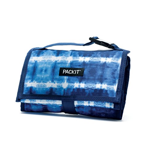 PackIt Freezable Lunch Bag with Zip Closure, Tie Dye