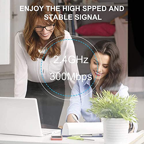 NETVIP WiFi Extender WiFi Booster WiFi Range Extender 300Mbps 2.4GHz,AP/Repeater Mode With Dual External Antennas Amplifier Wifi Range Extender Wifi Repeater Universal Comply With 802.11n/g/b - White