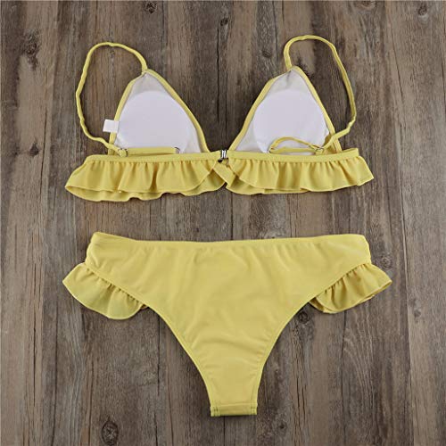 AOJIAN Tankinis Swimwear for Women Tummy Control,Swimwear for Women,Swimwear for Men,Swimwear Cover up for Women,Swimwear for Girls,Swimwear for Boys Yellow - Thumbnail 2