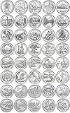 43 P National Park Quarters 2010-2018 with Folder P Mint Brilliant Uncirculated
