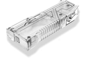 LAYLAX Lancer Tactical x Lay/lax Satellite Ambidextrous Swiveling Arm High Capacity Airsoft Speedloader in Smoked Color-Japanese Made and Holds up to 140 BBS for Quick and Easy Reloads