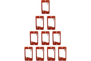 Linjhokbs 10 PCS Low Voltage Mounting Bracket，Multipurpose Drywall Mounting Wall Plate Bracket for Telephone Wires, Network C