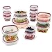 Rubbermaid Lock-Its Food Storage Containers with Easy Find Lids, Racer Red, 34-Piece Set