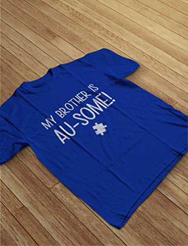 My Brother Is Au-some Autism Awareness Siblings Toddler/Infant Kids T-Shirt 5/6 Pink