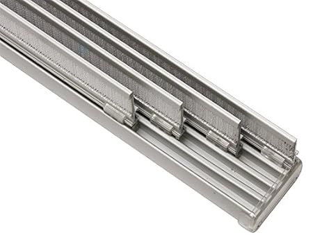 Gardinia Panel Curtains Complete Set 4 Track Rail Aluminium 225