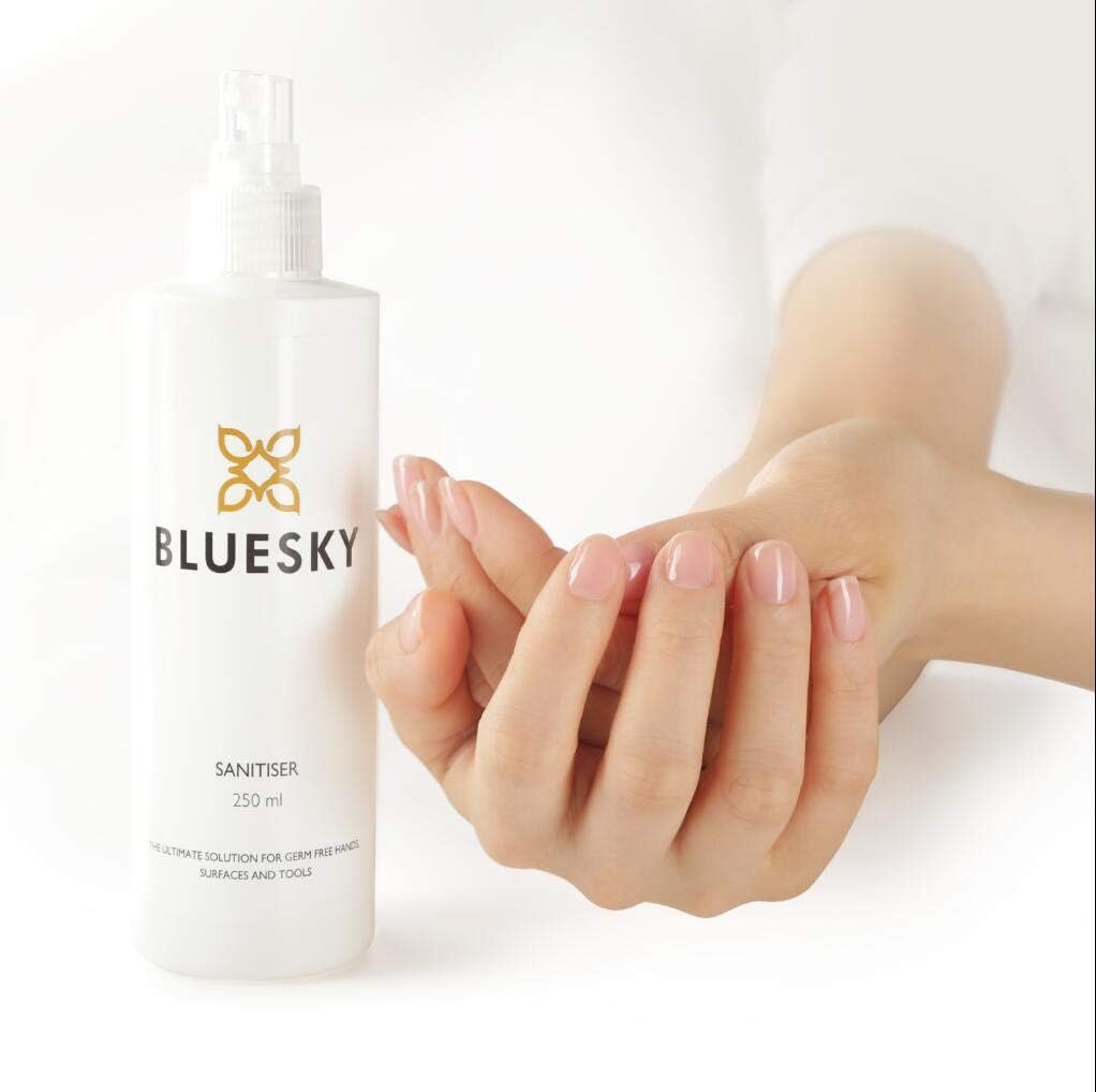 Bluesky Hand Sanitiser Spray For Nails and Surfaces, Antibacterial Cleanser, 99.9 Percent Isopropyl Alcohol, 250 ml - Image 3