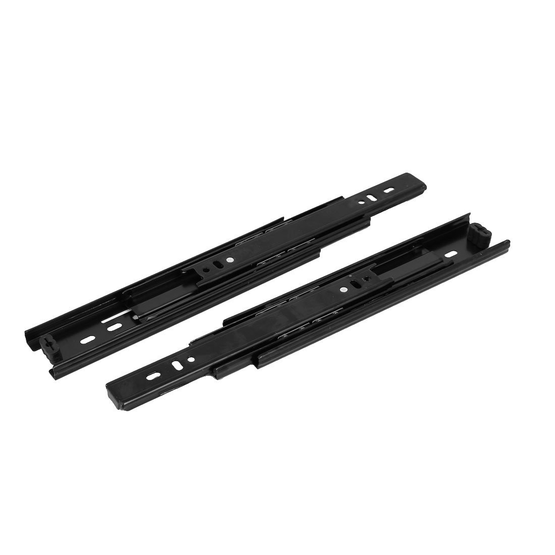 Sourcingmap 8-Inch Drawer Slides, Full Extension Ball Bearing Slide Track Rail 42mm Wide 33lb Capacity Balck 1 Pair