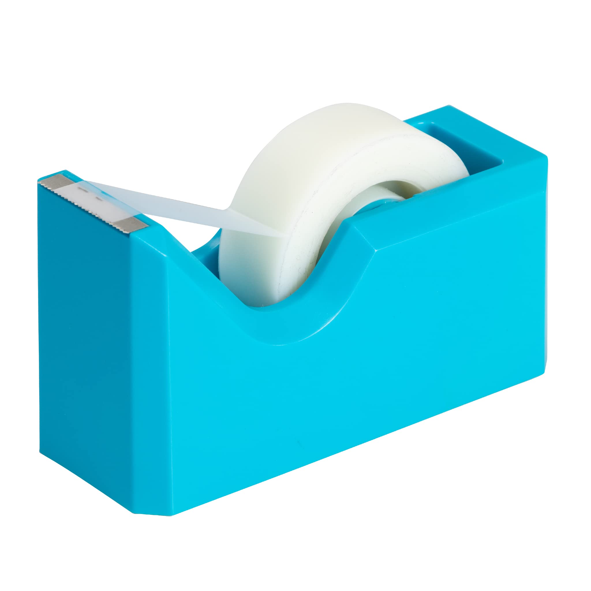 JAM PAPER Colourful Desktop Tape Dispensers - Blue - Sold Individually