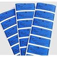 100 Secure.It Customs Stickers -Tamper Evident Stickers -Tamper Proof Stickers -Security Seal -Tamper Resistant Labels -Quality Control -Warranty Void Labels -Unique Sequential Serialization. Blue