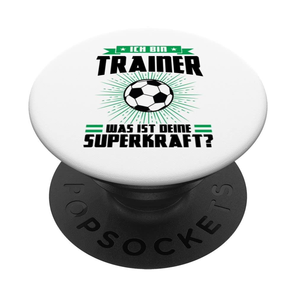 Ich bin Trainer Fußball Trainer Sport PopSockets Swappable PopGrip