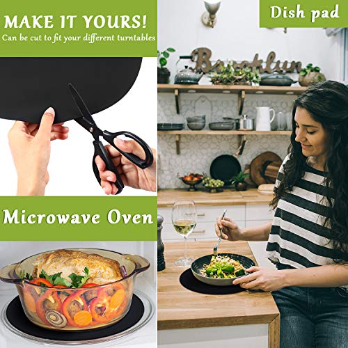 2 Pack 12 Inch Silicone Microwave Mat NonStick Oven Mat Microwave