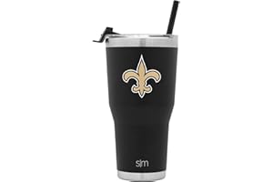 Simple Modern Officially Licensed NFL Tumbler with Flip Lid and Straw Insulated Stainless Steel Cup | Cruiser Collection | 30oz