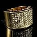 14K Gold Plated Micropave CZ AAA Crystal Iced Out Ring
