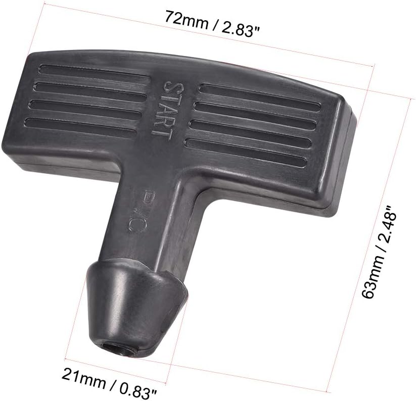 sourcing map Recoil Handle Pull Start Rubber Replacement Garden Machine Fitting - Image 3