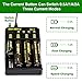 Fast 18650 Battery Charger, Intelligent USB Charger with Temperature Adjustment Function for 3.7V Rechargeable Battery Li-Ion IMR 26650 20700 21700 14500 18350 18500