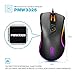 HIRALIY F300 Gaming Mouse Wired 10,000 DPI Adjustable with 16.8 Million Chroma RGB Color 12 Backlit Modes 7 Programmable Buttons PMW3325 Optical Gaming Sensor [Newest Version]thumb 4