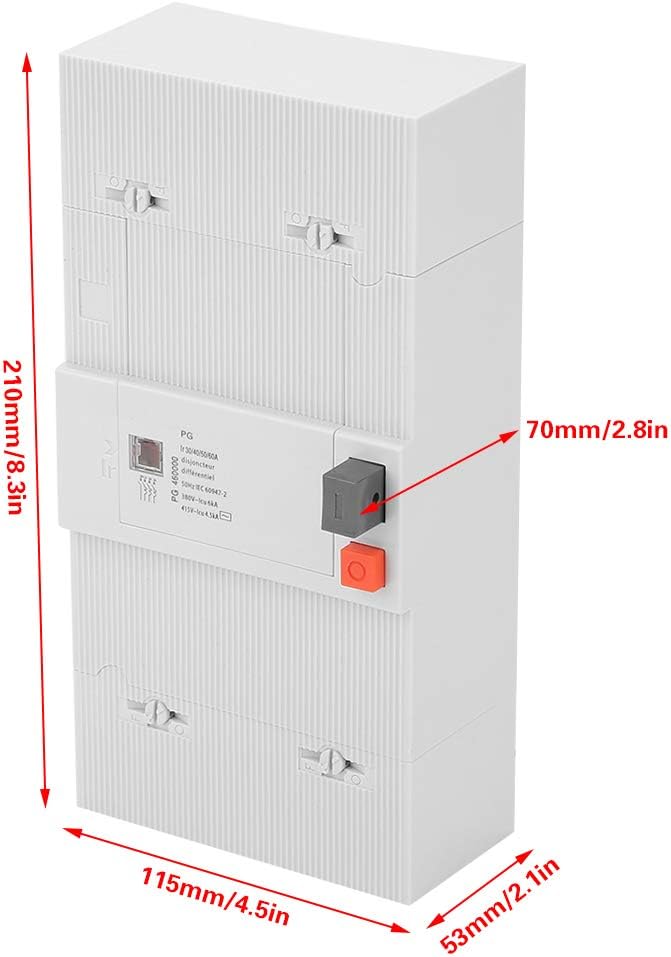 4 Pole Circuit Breaker Switch Three Phase Circuit Breaker Low-voltage Circuit Breaker Protection Air Switch Poles 4-Pole Multiple Protection Switch 30-60A - Image 3