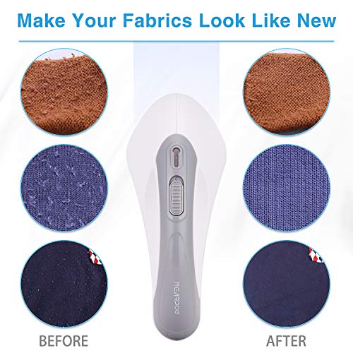 Portable Fabric Shaver Nearpow Lint Remover,Clothes Sweater Electric Shaver Battery Operated for Your Clothes, Quickly and Effectively Remove Fluff, Lint, and Bobbles