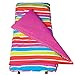 Wildkin Original Nap Mat with Pillow for Toddler Boys and Girls, Measures 50 x 20 x 1.5 Inches, Ideal for Daycare and Preschool, Mom's Choice Award Winner, BPA-Free (Bright Stripes)