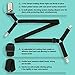The Nyche Designs Crisscross 2 Way Adjustable Bed Sheet Straps Suspenders Grippers Fasteners for All Bedsheets Fitted Sheets Flat Sheets (Set of 2, Black)