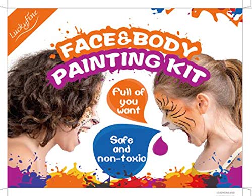 Face Paint Kit For Kids 22 Colors 16 Face Paints 4 Tube Uv