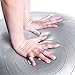 POVUMGA Exercise Ball Heavy Duty Anti-Burst Fitness-Birthing-Stability-Core-Pilates-Gym Balls for Pregnancy, Balance Ball for Desk Chair 55/65/75/cm with Hand Pump (Silver, 65cm)