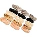 Queen-Ks Girl's Low Cut Silicone Grip Non-Skid No Show Lace Socks 5 pairs, Multi Color 5-7 Years Old