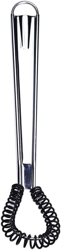 Escolourful Egg Beater,Flat Whisk Stainless Steel Spiral Whisk Spring Whisk Sauce Whisk Milk Blender for Blending, Whisking, Beating & Stirring